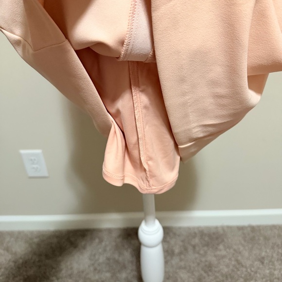 NWT Vince Camuto Pink V-Neck Sleeveless Ruffle Trim mini Dress Women’s Size 4 - Picture 7 of 11